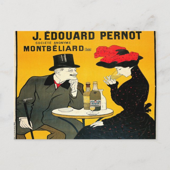 Carte Postale Absinthe J Edouard Pernot (Devant)