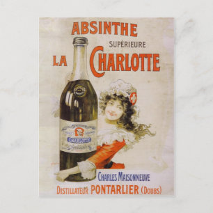 Carte postale Absinthe La Charlotte