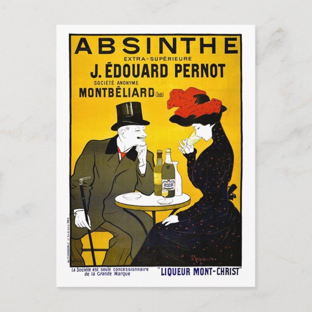 Carte Postale Absinthe Leonetto Cappiello Publicité Vintage (Devant)
