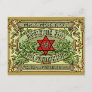 Carte postale Absinthe Monnot