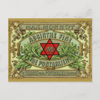 Carte postale Absinthe Monnot