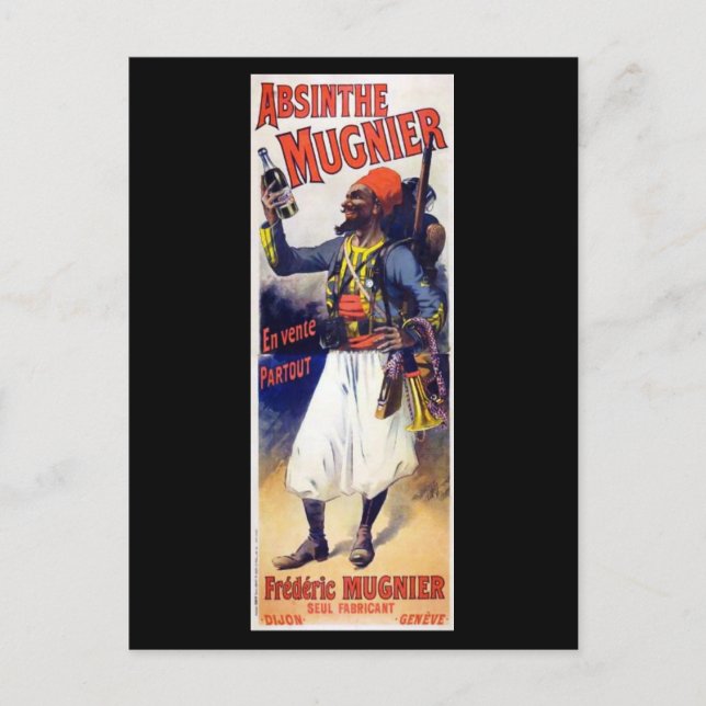 Carte Postale Absinthe Mugnier (Devant)