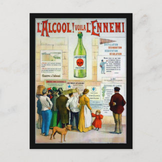 Carte Postale Absinthe Poison