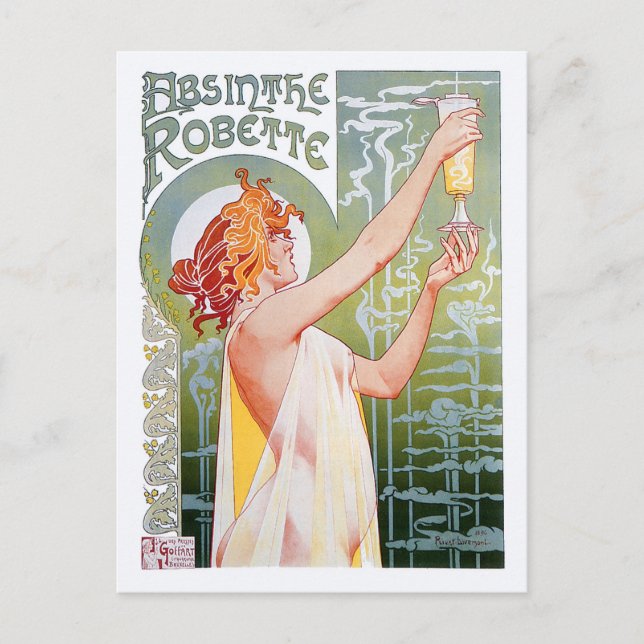 Carte Postale Absinthe Robette (Devant)