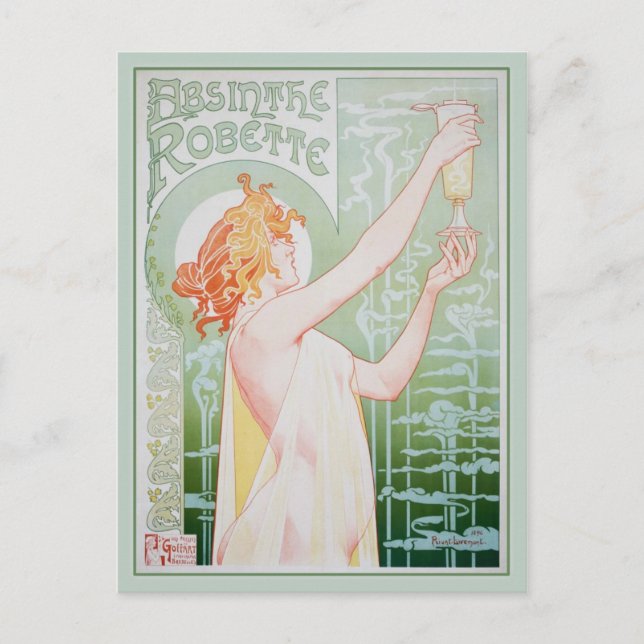 Carte Postale Absinthe Robette (Monnaie) (Devant)