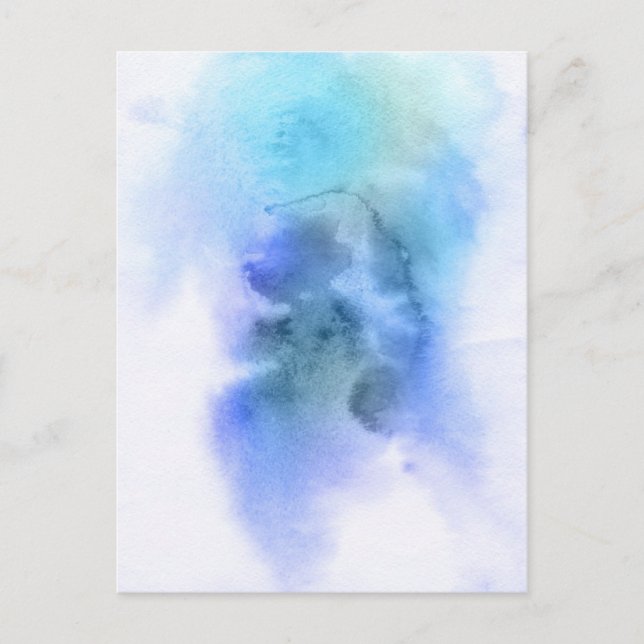 Carte Postale Abstrait aquarelle peinte à la main arrière - plan (Devant)