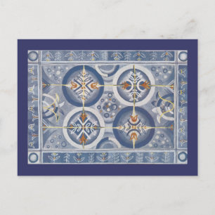 Carte Postale Abstrait bleu