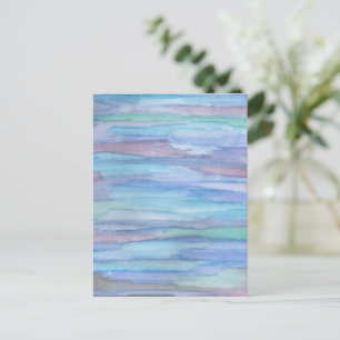 Carte Postale Abstrait bleu : Janvier matin