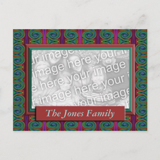 Carte Postale Abstrait coloré (Devant)