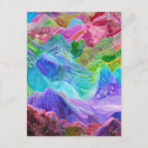 Carte Postale Abstrait de Crystal Mountain