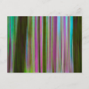 Carte Postale Abstrait de la forêt de Hoh Rain à Dusk   Washingt