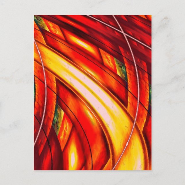 Carte Postale Abstrait futuriste (Devant)