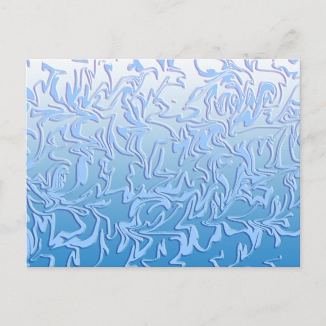 Carte Postale Abstrait Icy Swirl (Devant)