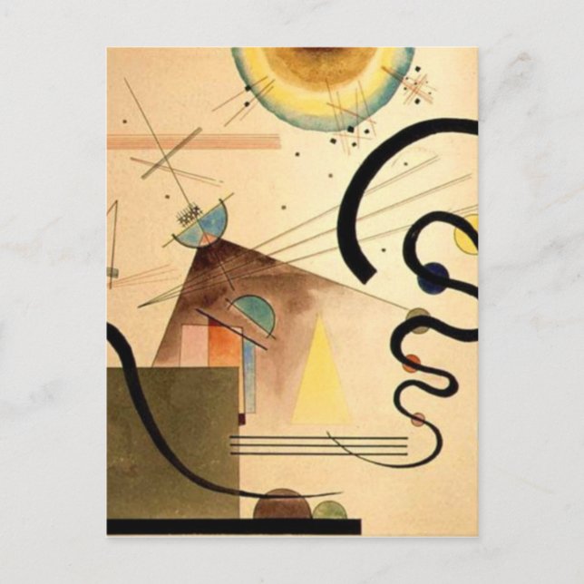 Carte Postale Abstrait Kandinsky (Devant)