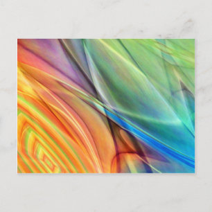 Carte Postale Abstrait multicolore n° 52 créé par Tutti