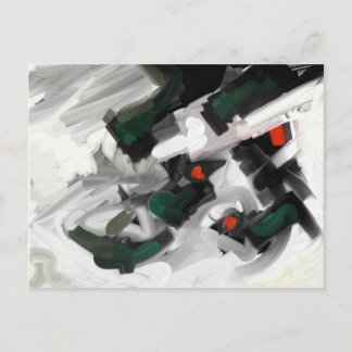 Carte Postale Abstrait noir et blanc