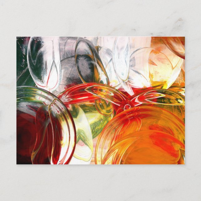 Carte Postale Abstrait numérique (Devant)