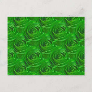 Carte Postale Abstrait Rose vert émeraude Motif de fond d'écran