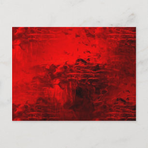 Carte Postale Abstrait rouge