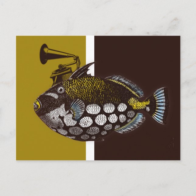 Carte postale Abstraite clown (Devant)