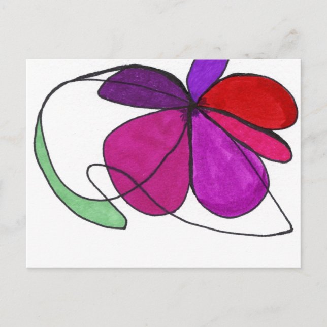 Carte postale Abstraite "Flower Dance" (Devant)