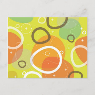 Carte postale Abstraite moderne Gogo Retro