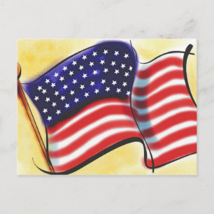 Carte postale Abstraite Old Glory