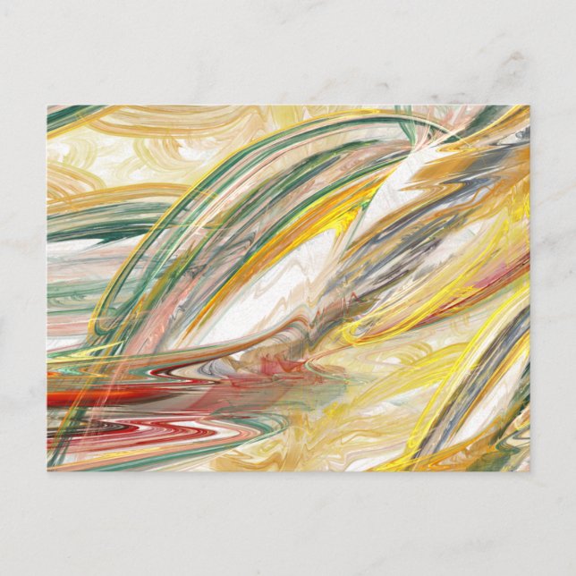 Carte postale Abstraite pour frottis de peinture (Devant)