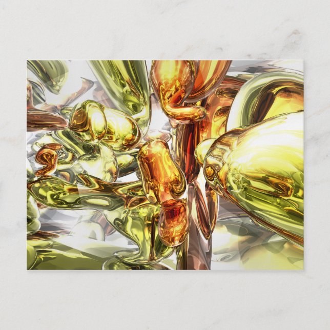 Carte postale Abstraite Tangerine Rapture (Devant)