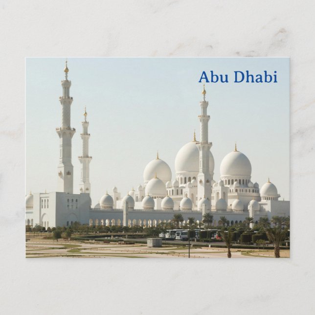 Carte Postale Abu Dhabi Vintage Travel Tourism Ad (Devant)