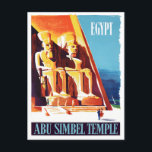 Carte Postale Abu Simbel Egypt voyage vintage<br><div class="desc">Abu Simbel Egypt voyage vintage Carte postale</div>