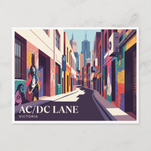 Carte Postale AC/DC Lane Melbourne Australie