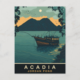 Carte Postale Acadia, Jordan Pond, Voyage