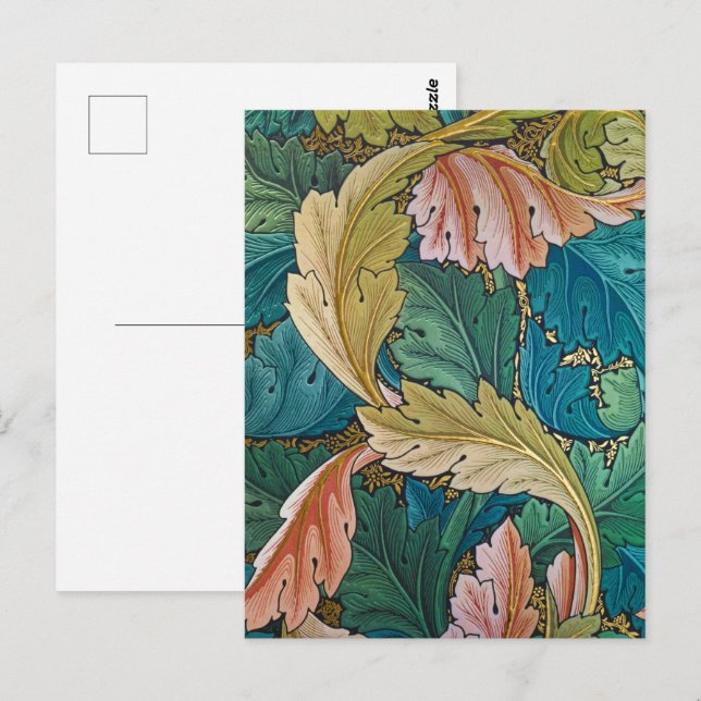 Carte Postale Acanthus, Wallpaper de William Morris (Devant / Derrière)