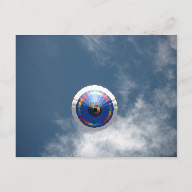 Carte Postale Accentuation du ballon à air chaud (Devant)