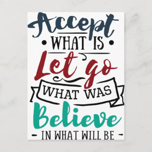 Carte Postale Accepter Laisser Croire