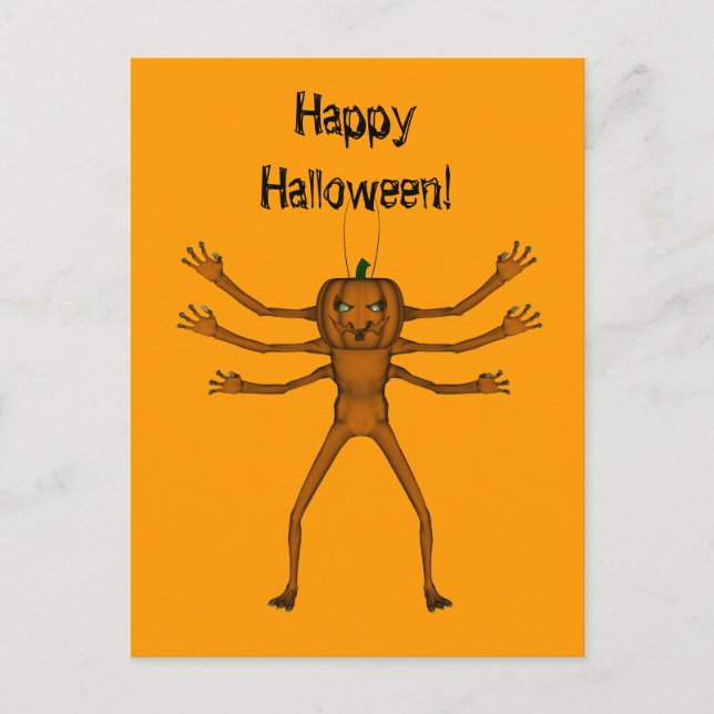 Carte Postale Accepter le critère d'Halloween (Devant)