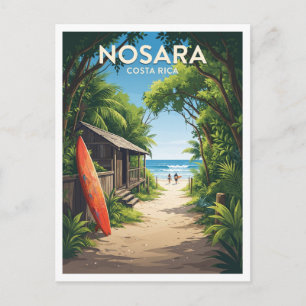 Carte Postale Accès à la plage de Playa Guiones, Nosara, Costa R
