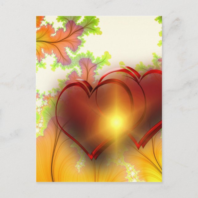 Carte Postale Accessoires Motifs design coeur moderne chic, amou (Devant)