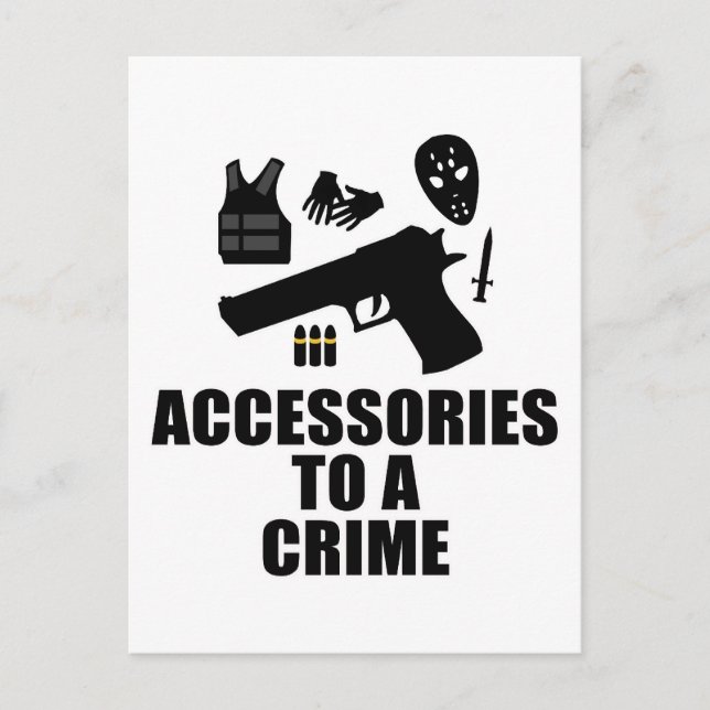 Carte Postale Accessoires pour un crime (Devant)