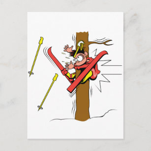 Carte Postale Accident de ski