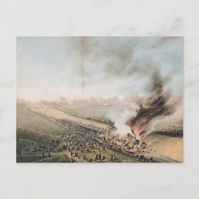 Carte Postale Accident du chemin de fer Versailles à Bellevue (Devant)