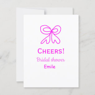 Carte Postale Acclamations arc rose violet mariage personnalisé 