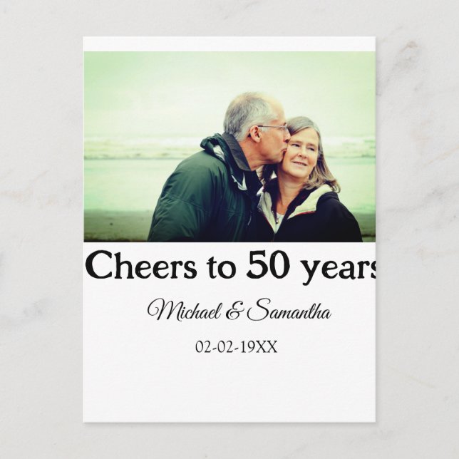 Carte Postale acclamations pour les 50 ans d'anniversaire nom ph (Devant)