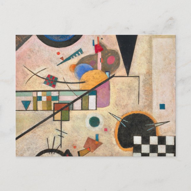 Carte Postale Accords opposés, 1924 par Wassily Kandinsky (Devant)