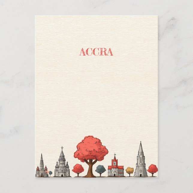 Carte postale Accra Ghana Travel (Devant)