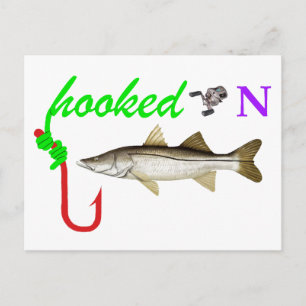 Carte Postale accroché sur le snook