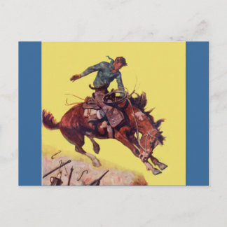 Carte Postale Accrocher sur Cowboy