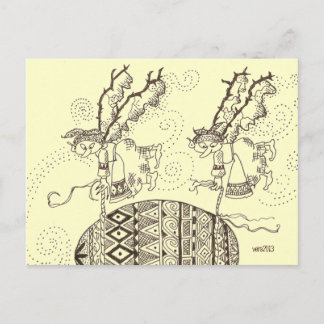 Carte Postale Accrochez-vous à votre art populaire ukrainien Pys