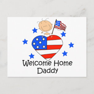 Carte Postale Accueil Accueil Daddy Stick Figure Baby